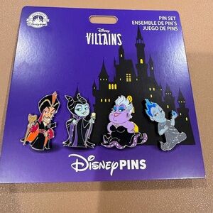 Disney Villains Pin Collection - Purple and Black